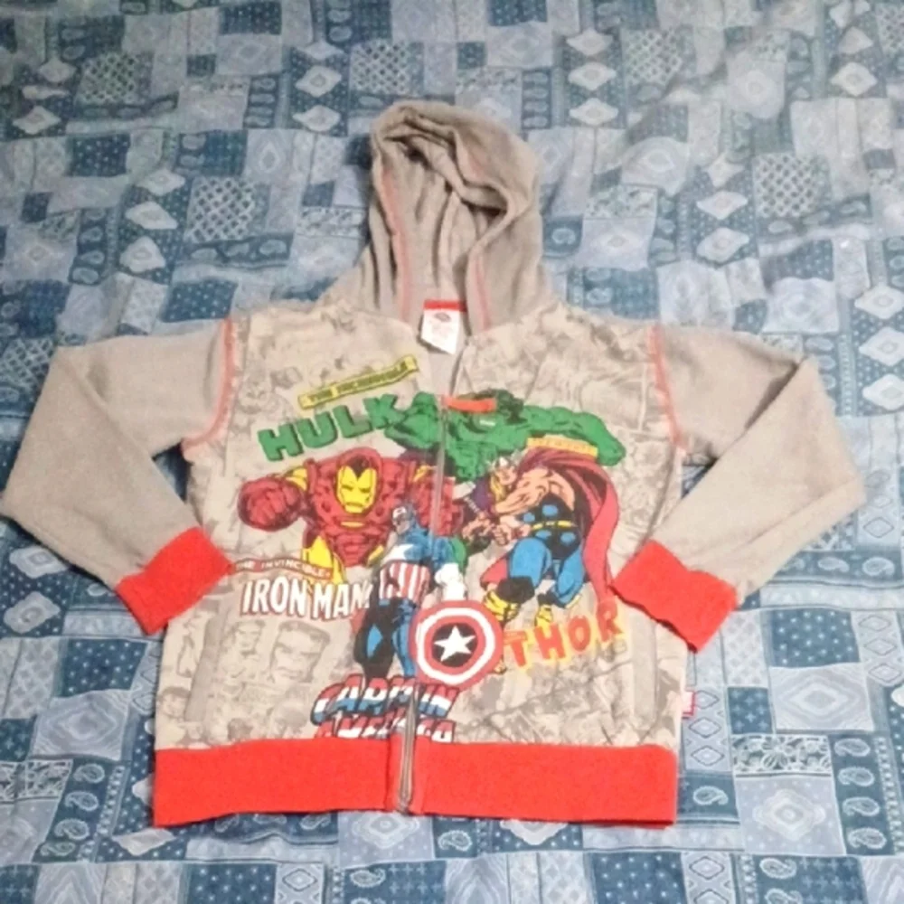 Marvel Avengers Kids Hoodie Jacket Size 7/8